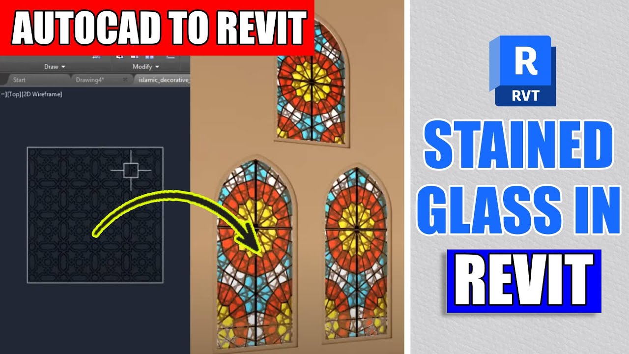 Revit Architecture | Stained Glass In Revit | Islamic Window Design