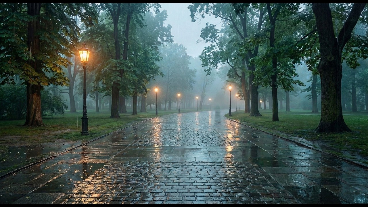 Gentle Rain & Soft Piano - Ambient Background Music | SeamlesSound