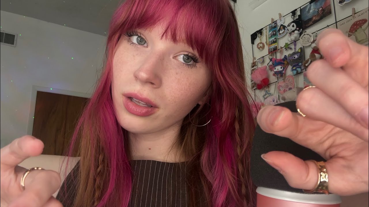 ASMR | Fast & Aggressive Hand Sounds/ Movements, Mouth Sounds, Whispers w/ Foam Mic