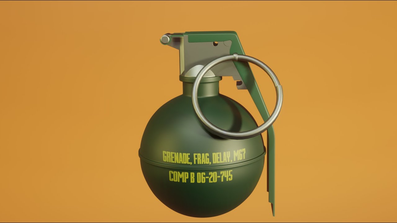 How M67 Grenade works || 3D Animation || Explanations