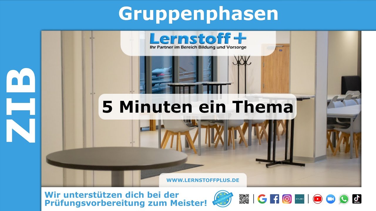 Industriemeister | Logistikmeister | ZIB | Gruppenphasen