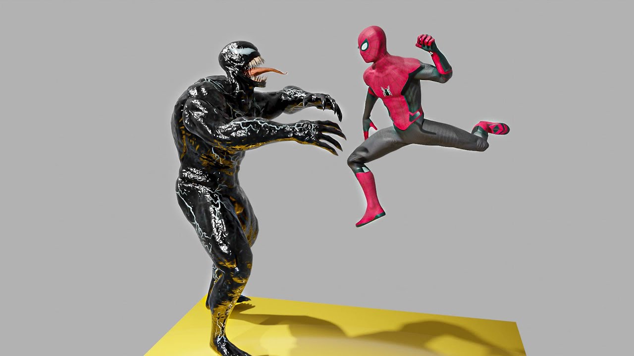 Venom VS Spiderman - ragdoll simulation