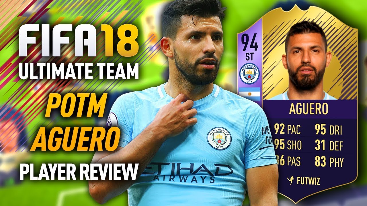 FIFA 18 POTM AGUERO (94) *95 SHOOTING* PLAYER REVIEW! FIFA 18 ULTIMATE TEAM!