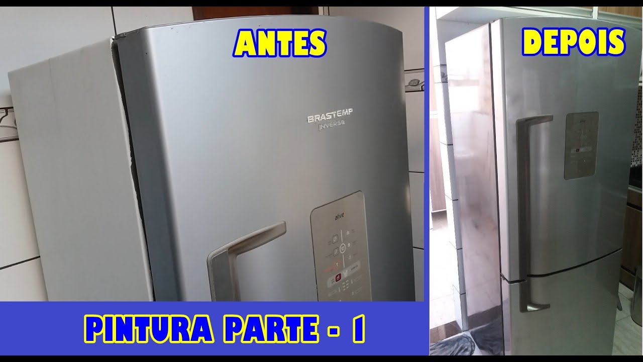 Pintando minha geladeira Brastemp Inverse - Parte 1 - FAIEPPI