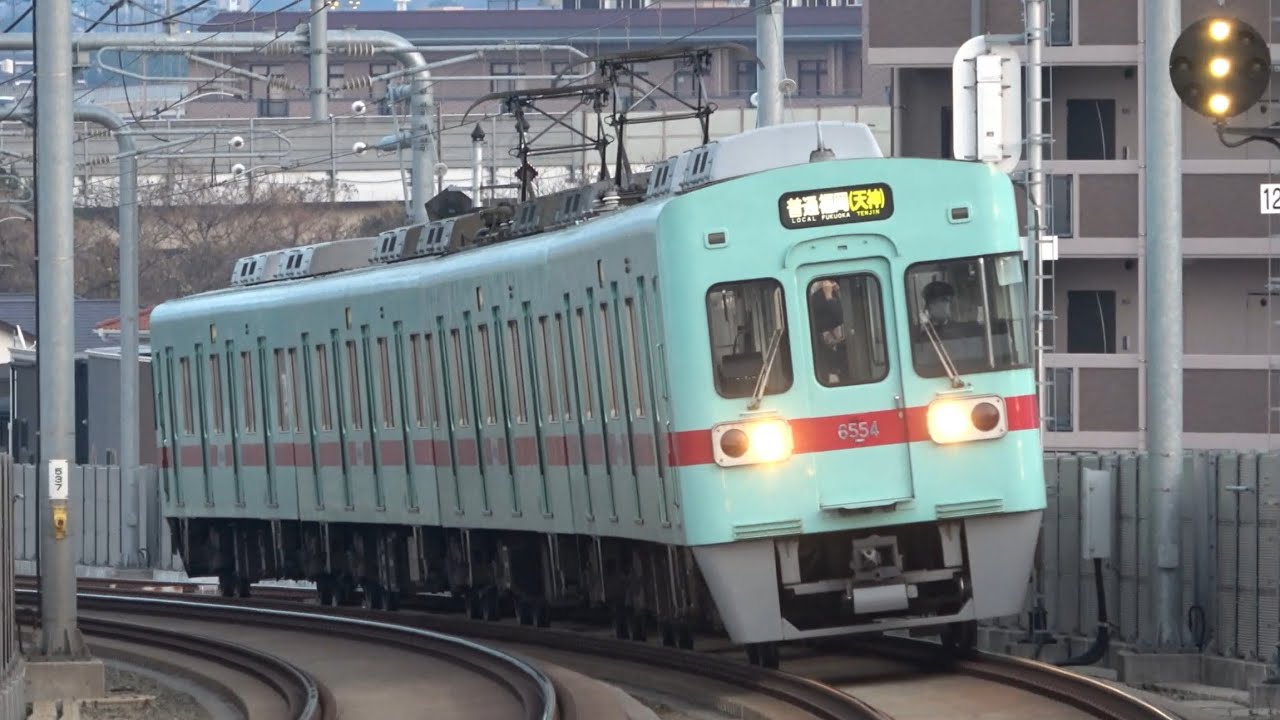 【足裏痺れる大爆音】西鉄6050形(三菱ハイブリッドSiC-VVVF) 走行音映像