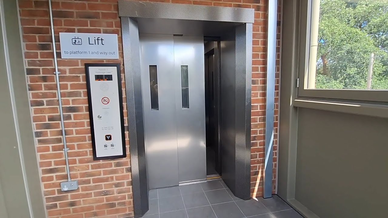 NEW Stannah Lift at Farnborough North Train Station Footbridge Crossing