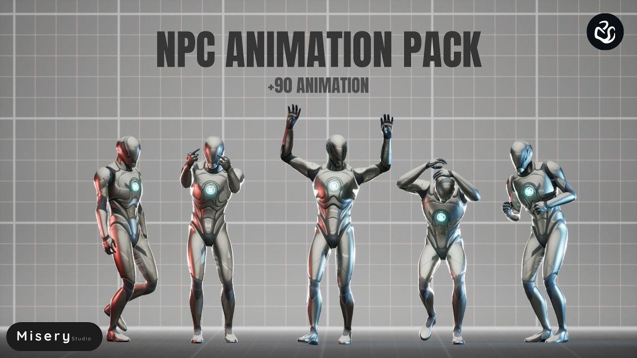 NPC Animation Pack | Game Ready Animations | Showcase | Misery Studio