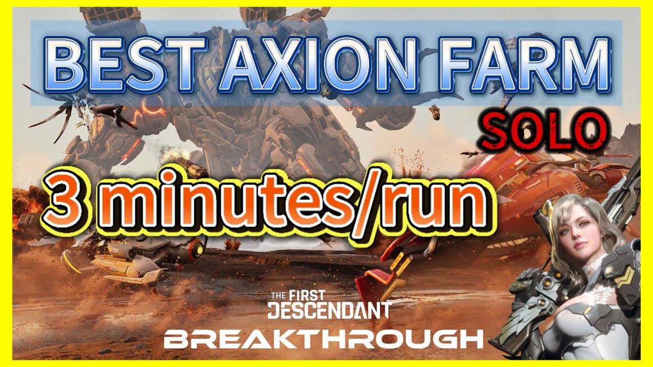 BEST Axion Mission to Farm SOLO // The First Descendant (TFD)