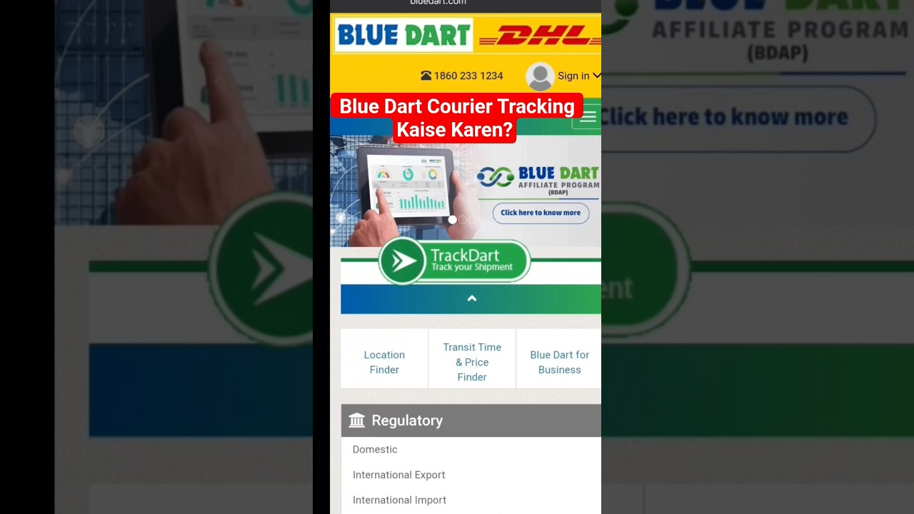 How to Track Blue Dart Courier | blue dart tracking
