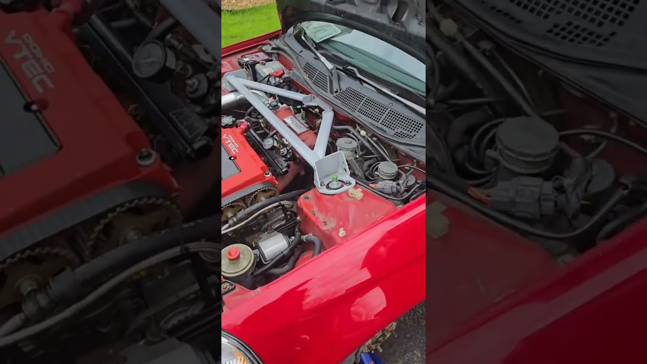 Installing a 3 point strut bar ek civic