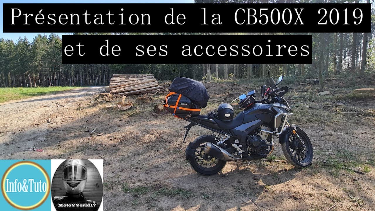 Présentation de la CB500X 2019 et de ses accessoires