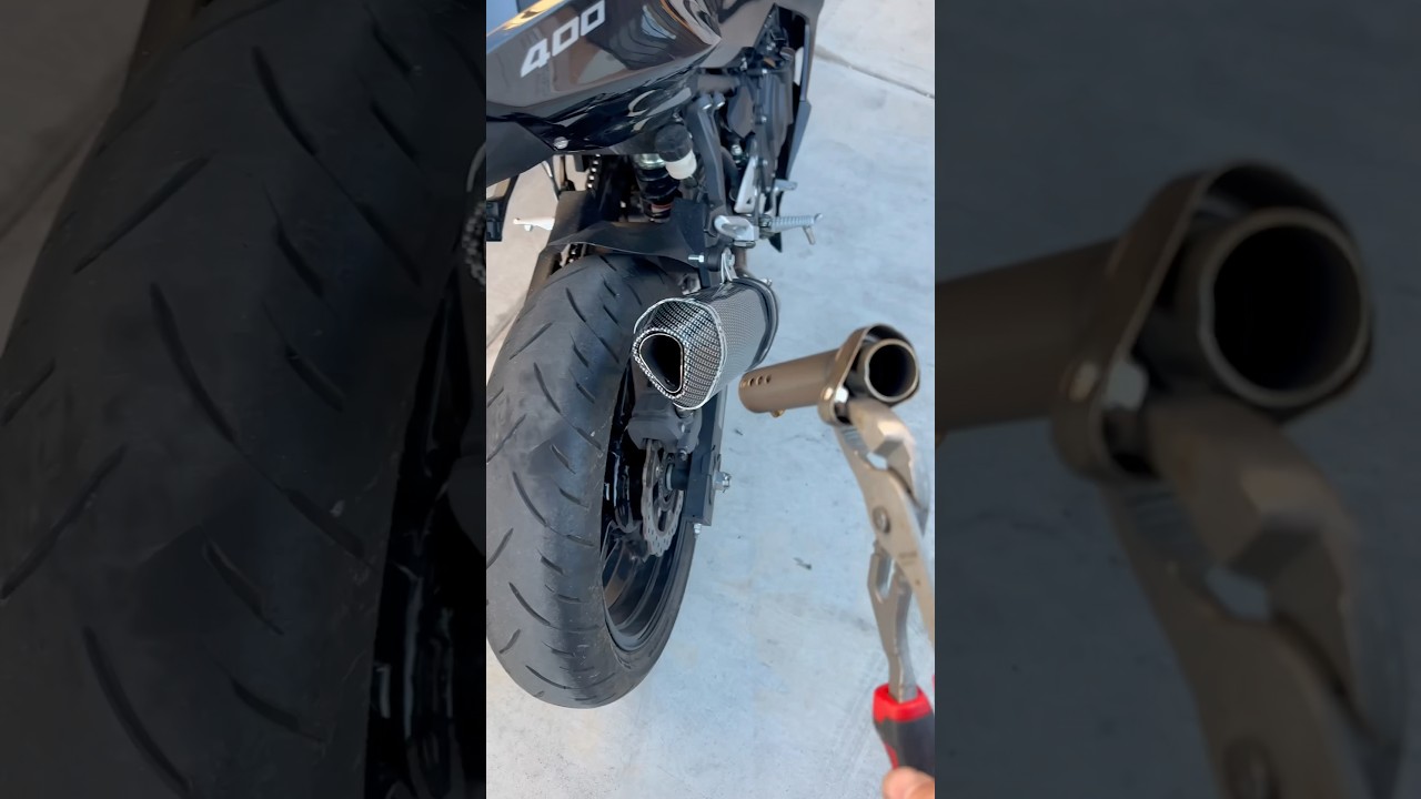 Cheapest Amazon slip on muffler for ninja 400!