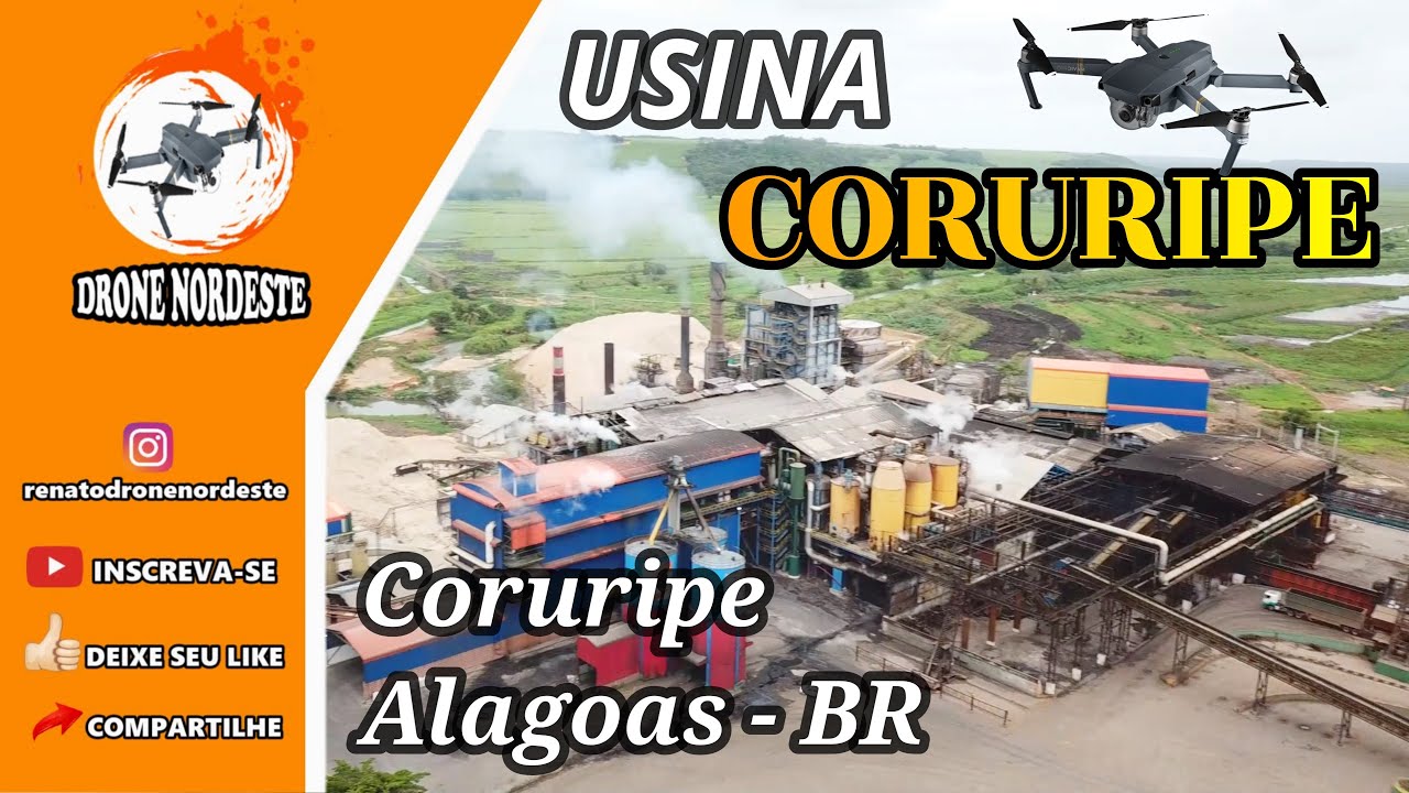 Imagens Aéreas da Usina Coruripe em 2023 em 4k