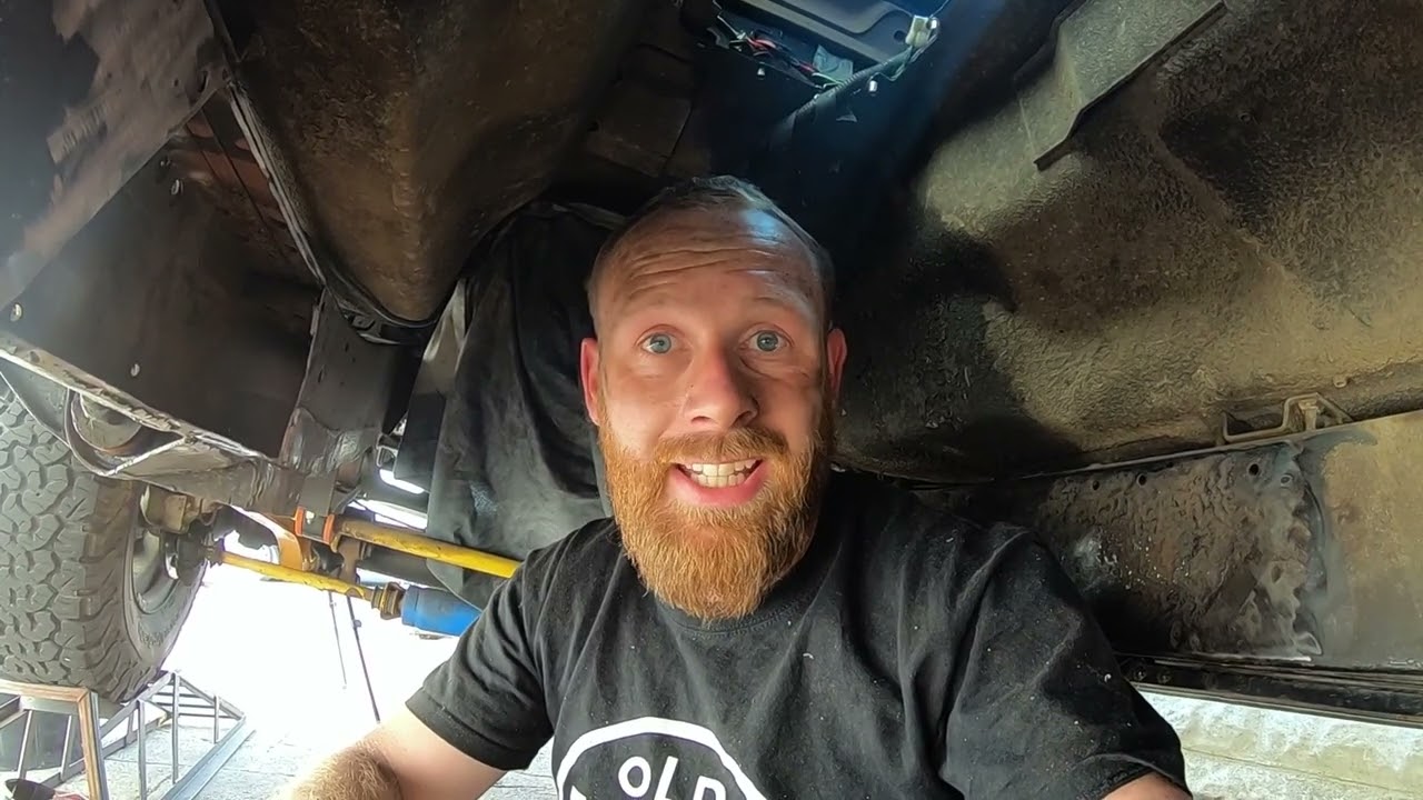 A BIG HOLE!  Discovery chassis rust repair