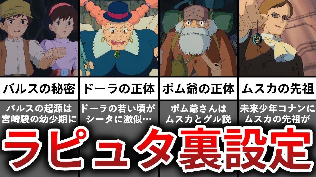 【ゆっくり解説】天空の城ラピュタの裏設定＆都市伝説12選