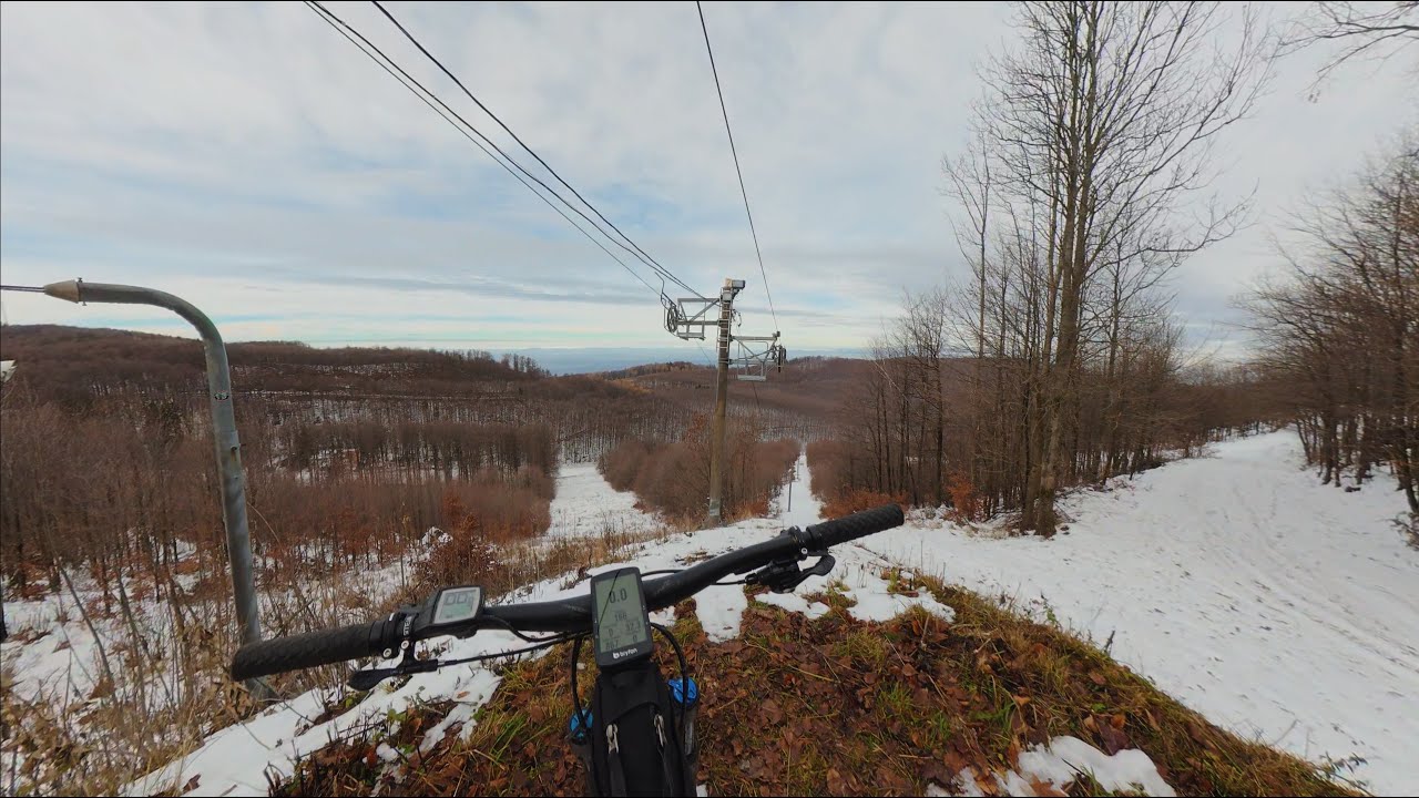 eMTB TÚRA BÁNKÚTRA A LUSTAVÖLGYÖN ÉS NAGYMEZŐN KERESZTÜL A HAVAZÁS UTÁN 1 HÉTTEL