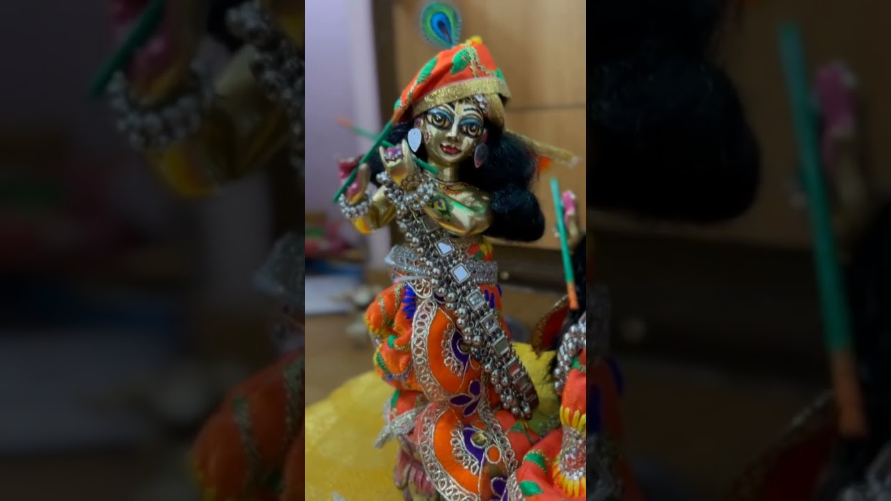 Dasara special ❣️🙏 Radha Krishna shringar 🙇🙏