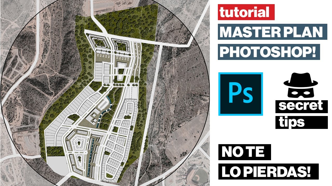 CÓMO CREAR MASTER PLAN IN PHOTOSHOP! [ Photoshop para ARQUITECTOS ] 🔥🔥