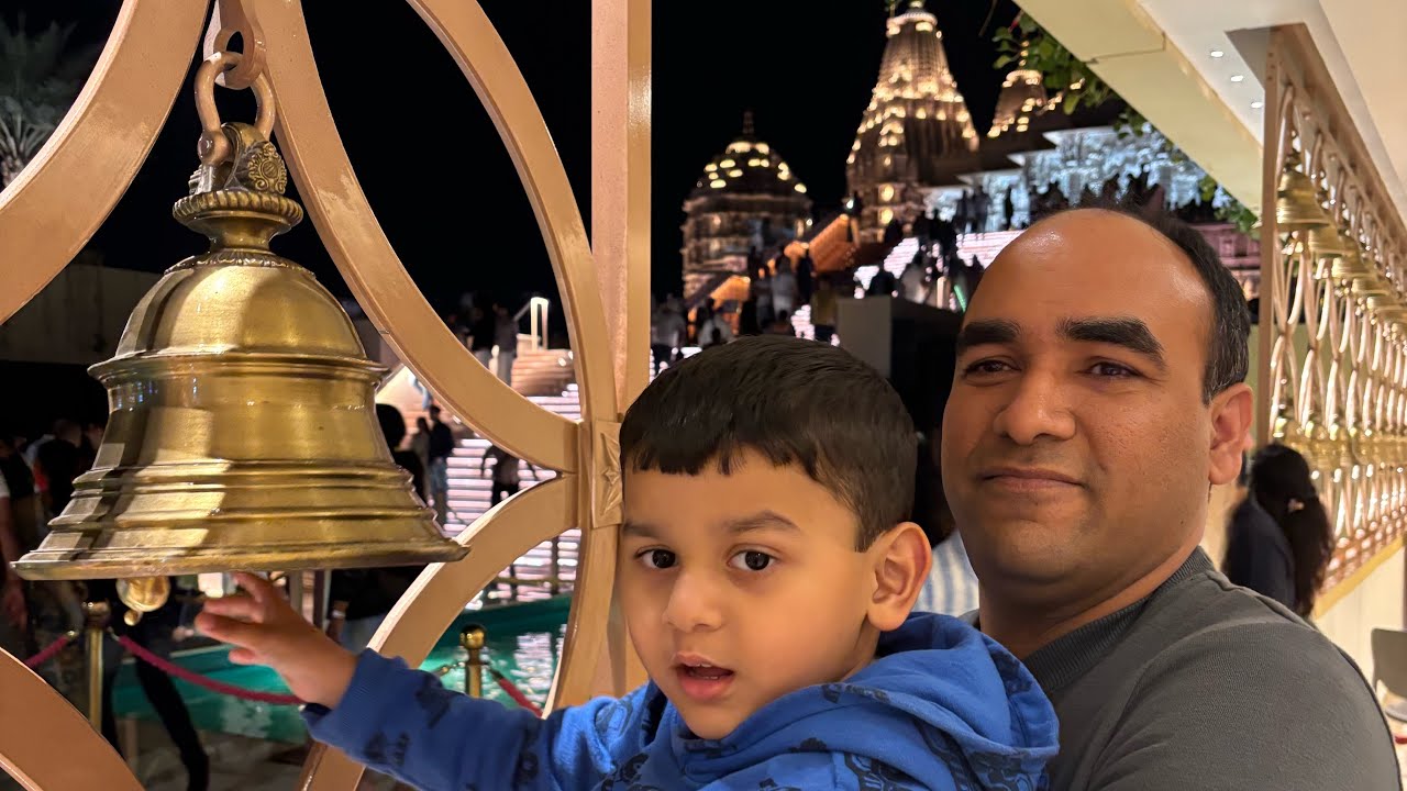 A evening @baps Hindu temple UAE 🇦🇪 