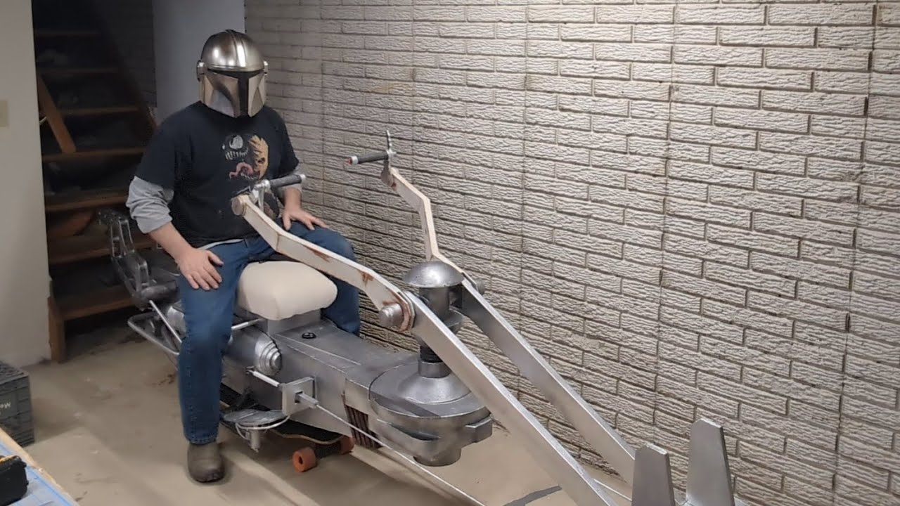 Building a Star Wars Speeder Bike to go on a e-Skateboard - Part 6 - Final Paint and Assembly