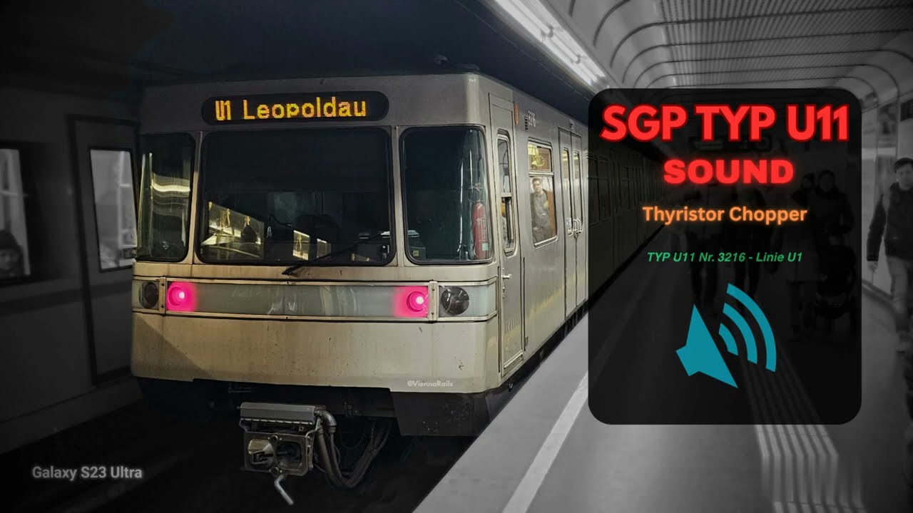 SGP Typ U11 - Traction Motor Sound | Wiener U-Bahn Sounds #1 ViennaRails
