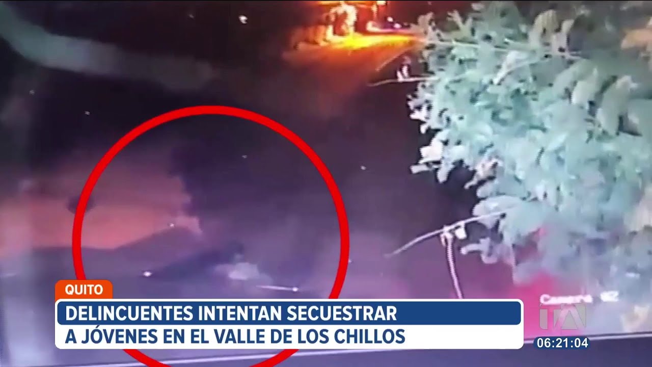 Hombres intentan secuestrar a jóvenes en el Valle de los Chillos, suroriente de Quito
