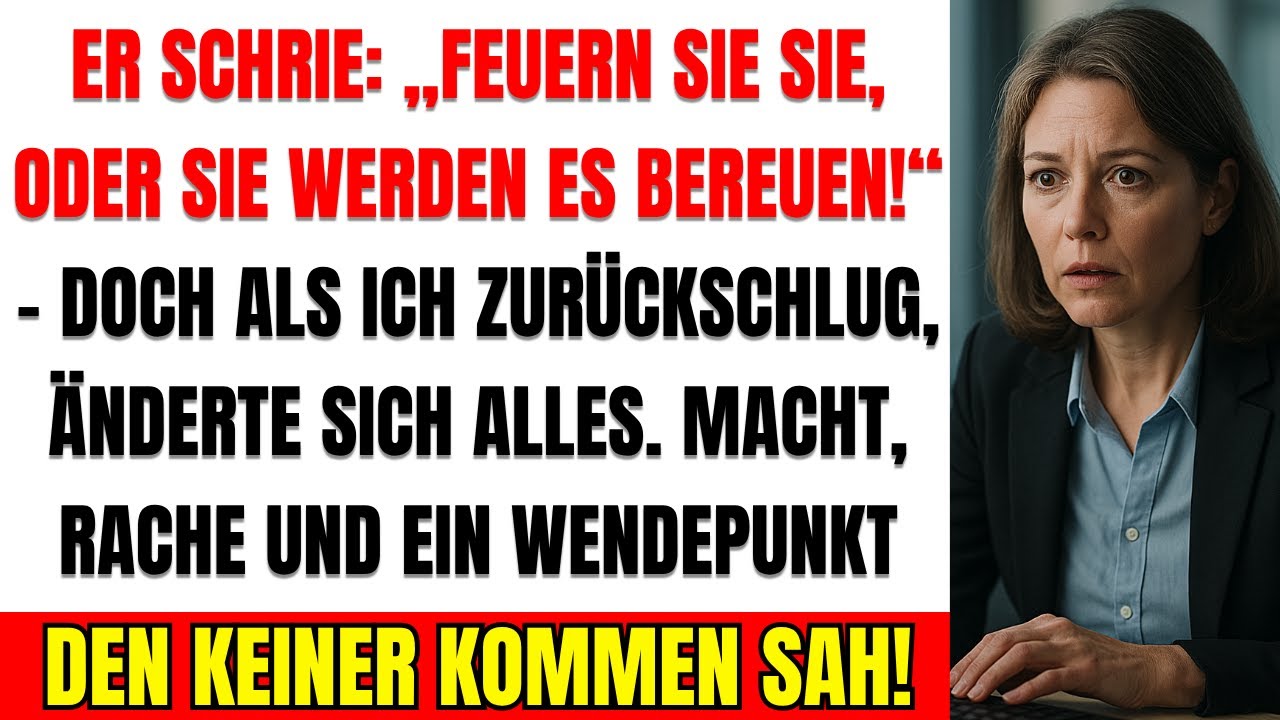 Ceo-Sohn Schrie: „Feuern Sie Sie, Oder Sie Werden Es Bereuen!“ Dann Geriet Er In Panik, Als Ich