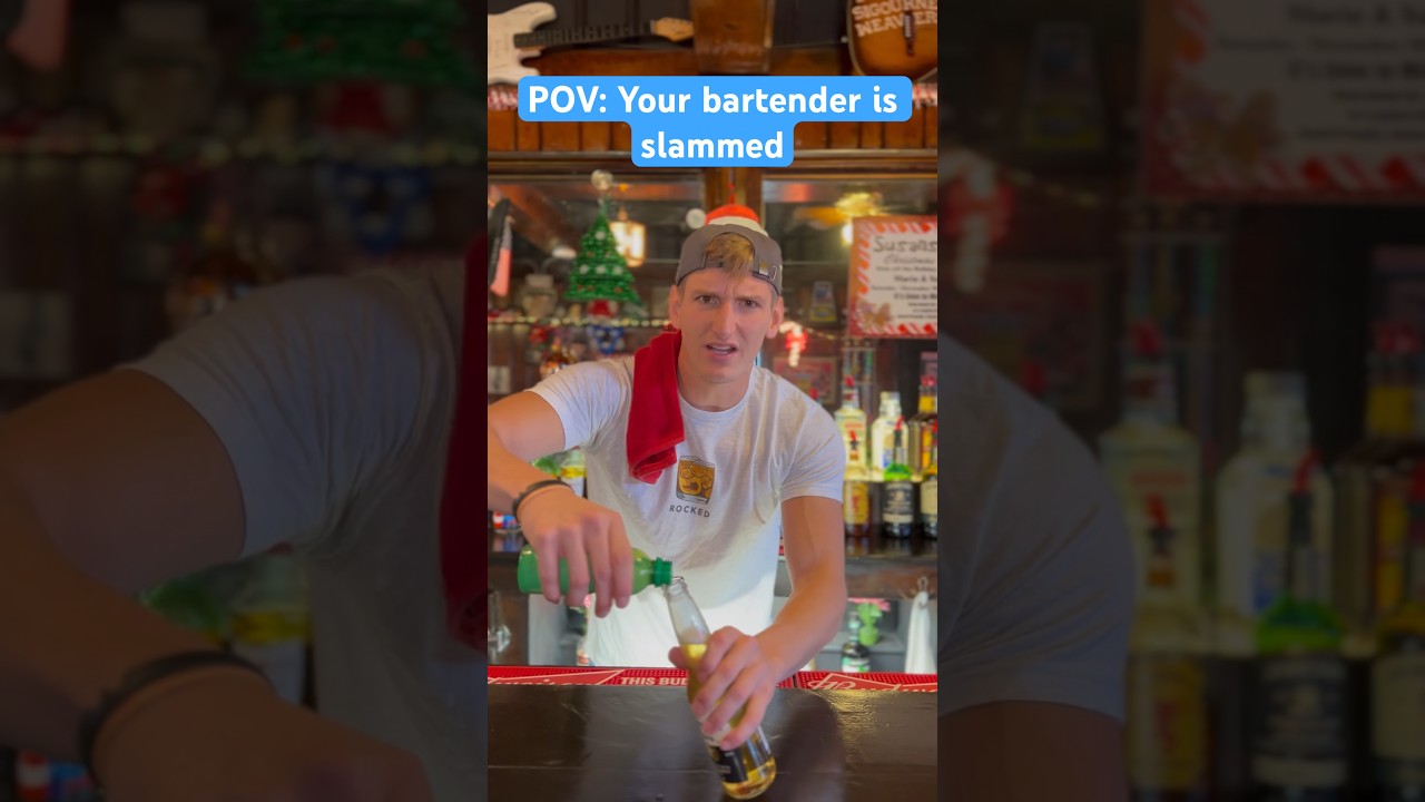 POV: Your bartender is slammed