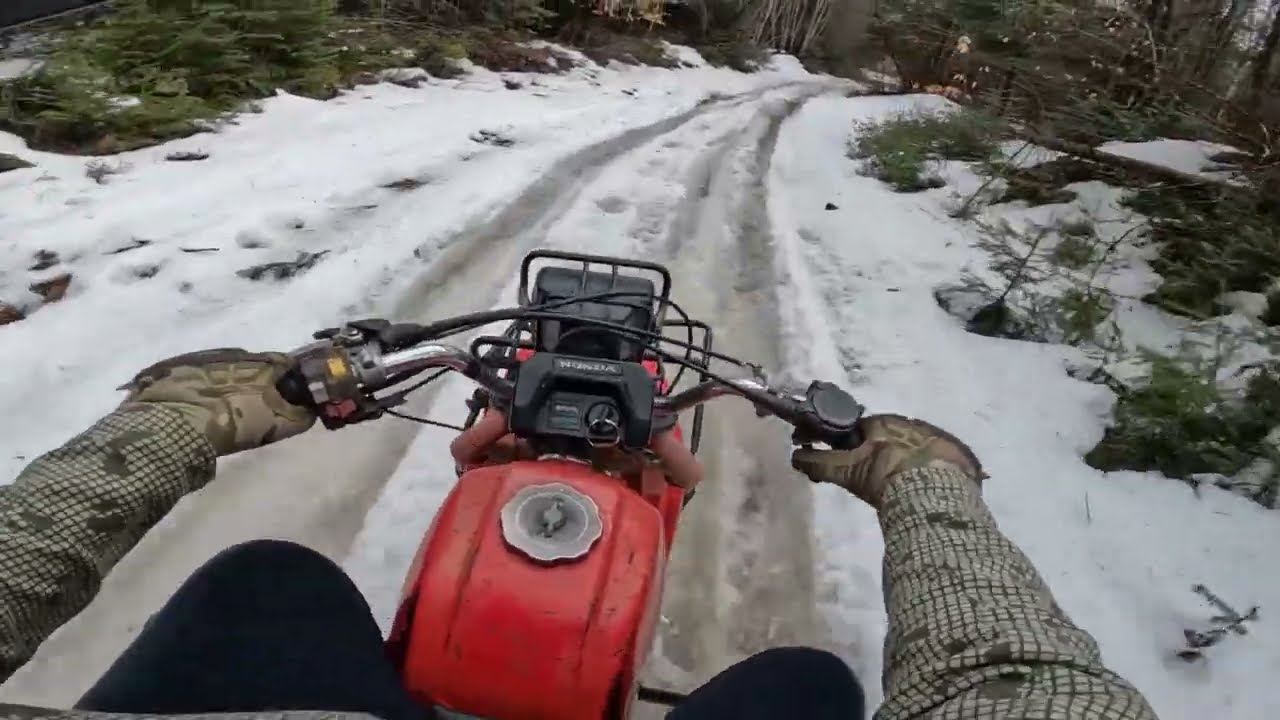 Early Spring Honda Big Red Trail Ride | Part TWO | 1987 Honda Big Red