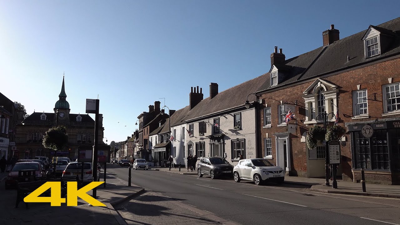 Towcester Walk: Town Centre【4K】