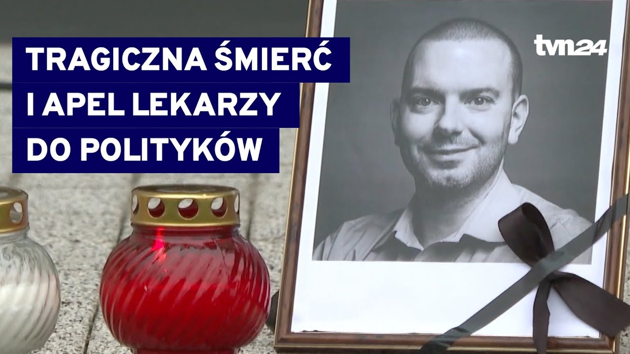 Minutą ciszy uczczono pamięć zamordowanego lekarza @tvn24
