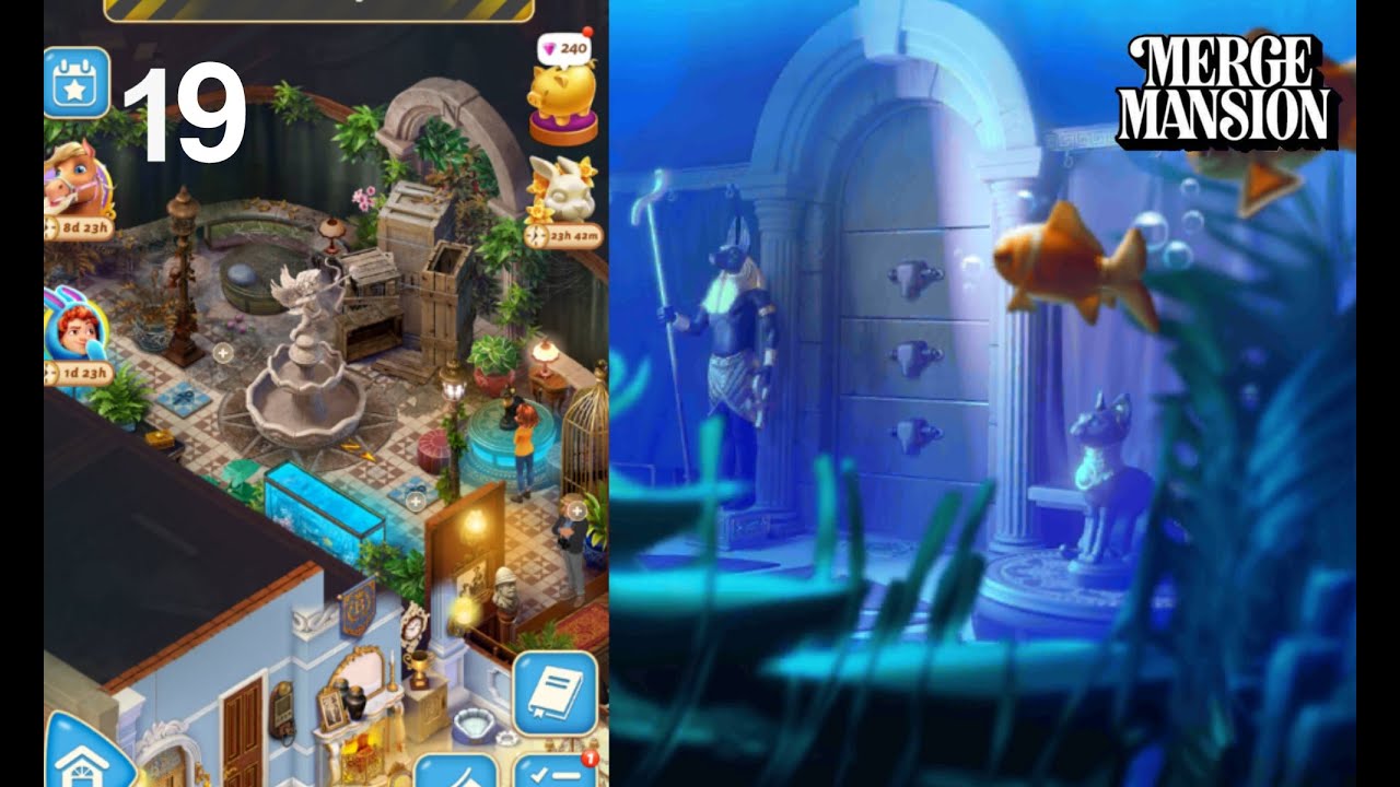 Merge Mansion | Landing Room Level 50 Part 474 🐡🐟🐠