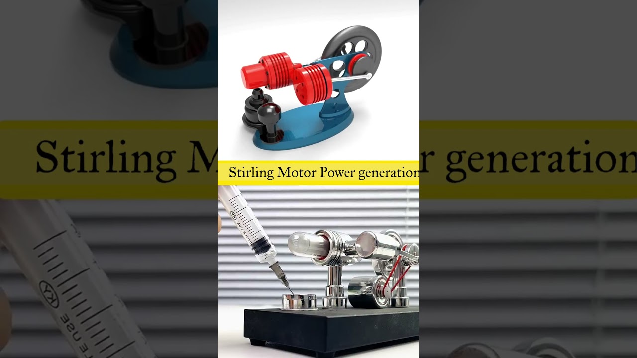 Stirling Motor Power generation #automobile #engine #motor