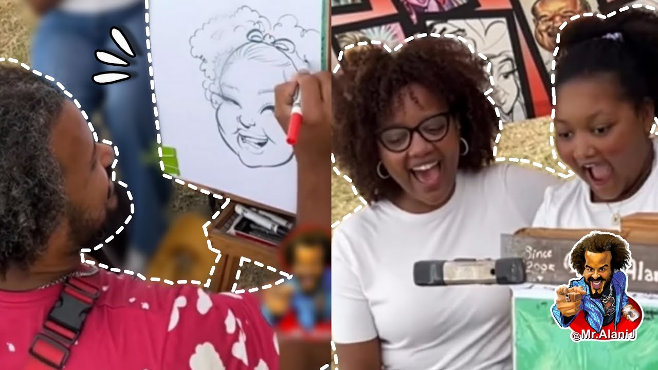 The lovely sisters! Speed caricature by Alani J