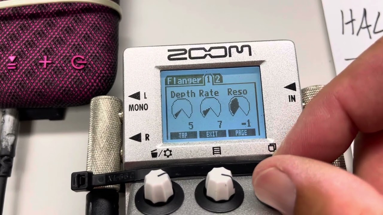 Zoom Multistomp for Vader voice changing tutorial.