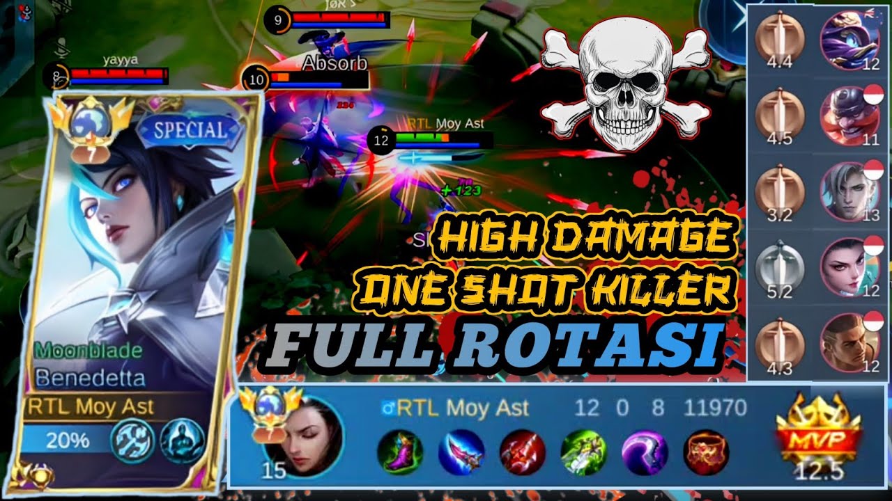 ROTASI TOP GLOBAL BENEDETTA EXP LANE VS PAQUITO AGRESIF BUILD BENEDETTA TERSAKIT 2023 MOBILE LEGENDS