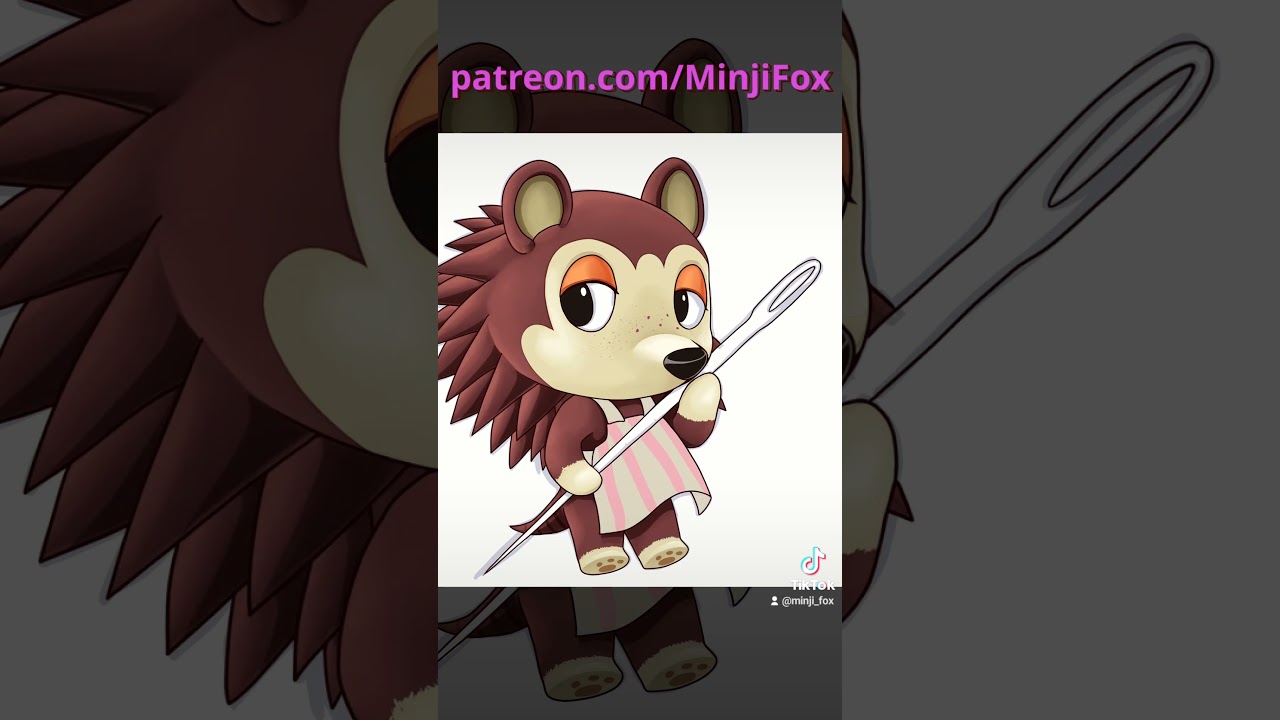 Sable from #animalcrossing #timelapse #speedpaint #clipstudiopaint