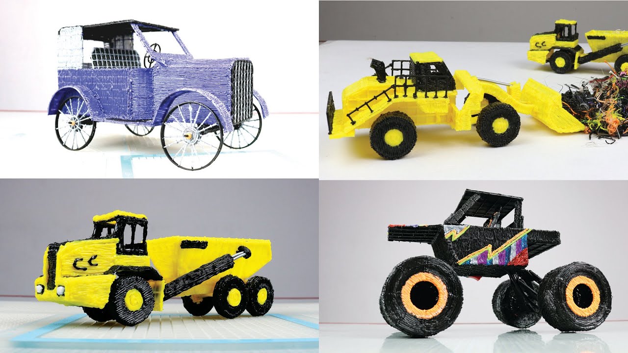 4 Amazing car & truck Compilation | 3Dpen |