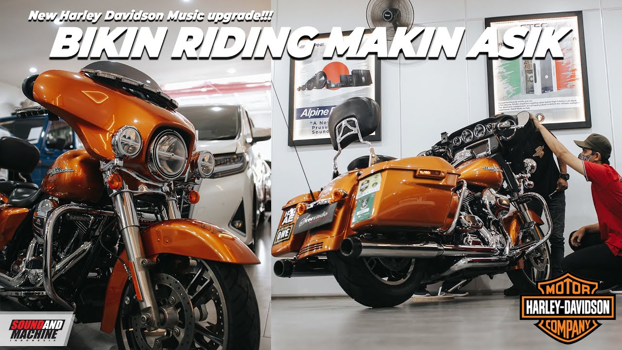 Upgrade Audio Harley Davidson Street Glide 2014 by Sterindo Auto sound Jakarta