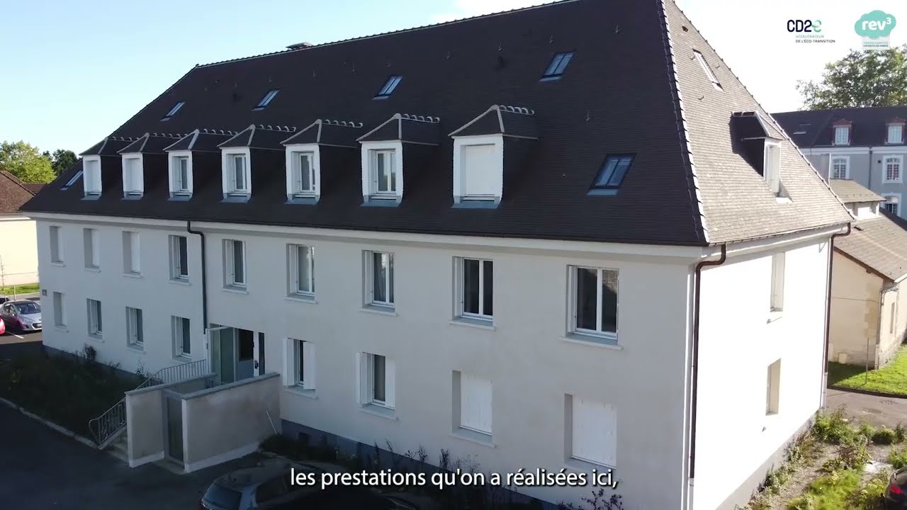 Rénovation d'un bâtiment au Quartier Ordener de Senlis par la SA HLM de l'Oise
