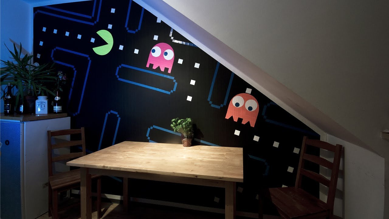 Duct Taped Pacman wall