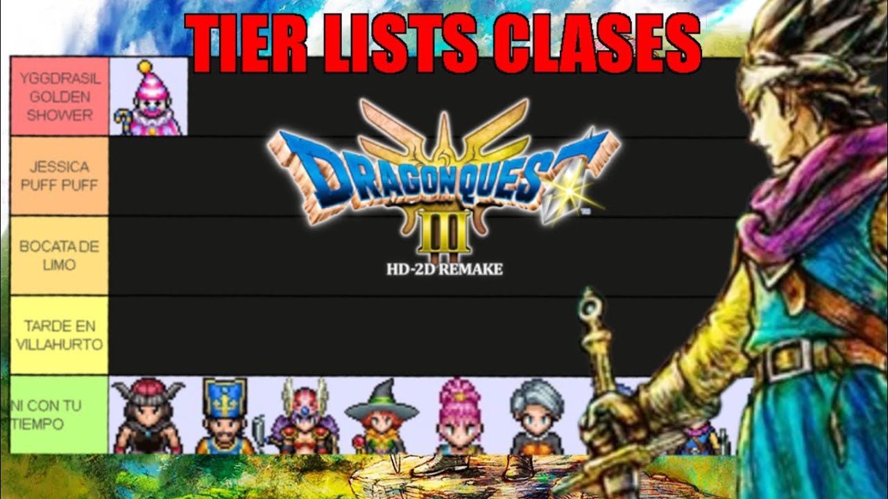 TIER LIST CLASES DE DRAGON QUEST III HD-2D REMAKE 🐉
