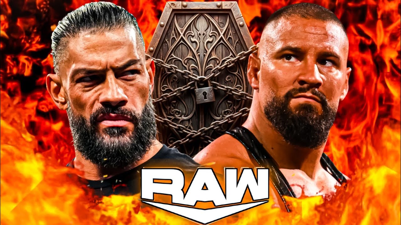 Матч Романа Рейнса против Брона Брейккера в гробу на WWE Raw 15 марта 2026 года | Геймплей WWE 2K26