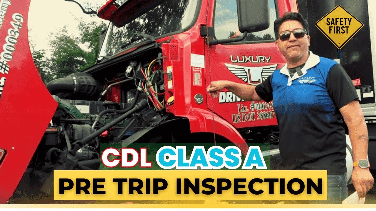 CDL A NEW JERSEY - PRE TRIP INSPECTION MANUAL TRUCK -