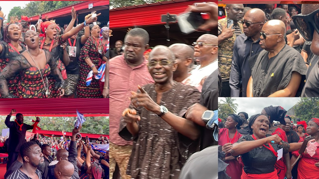 NPP & NDC clash at Ernest Kumi funeral as Asiedu Nketia get be@ten. Bawumia steps in to calm nerves 