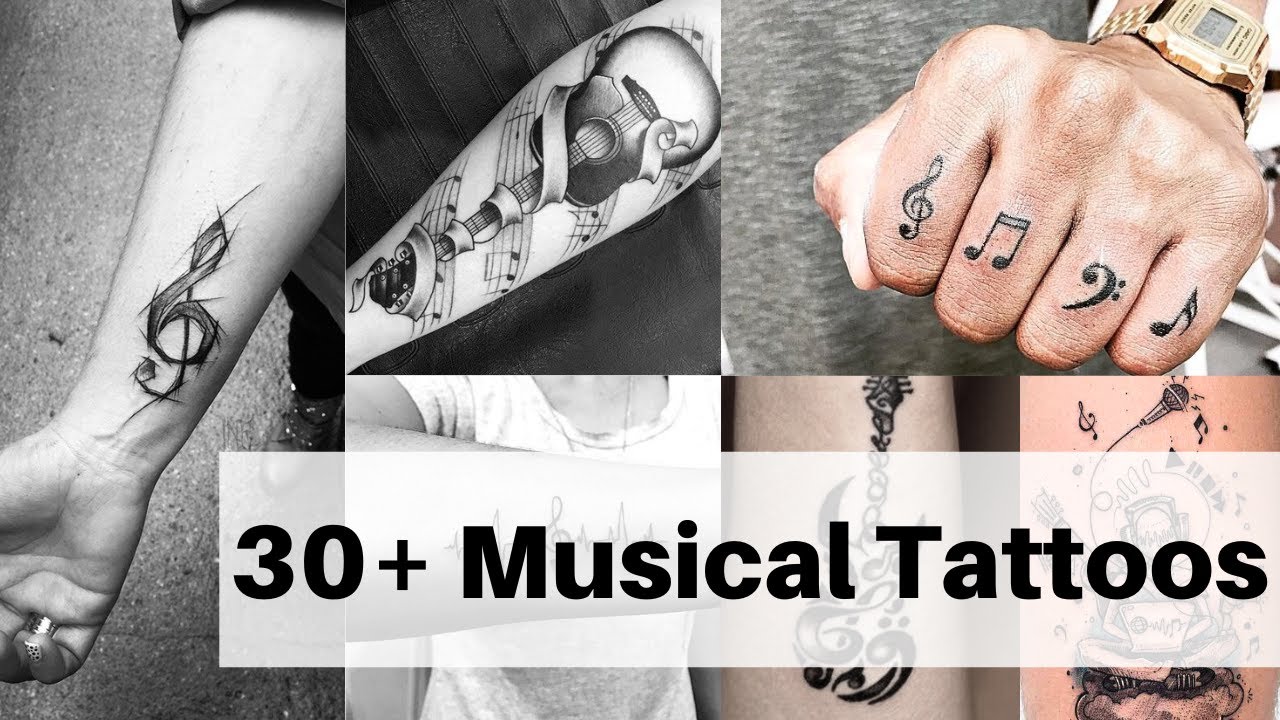 Musical tattoo designs | Musical note tattoos for guys | Musical symbol tattoo - Lets style buddy