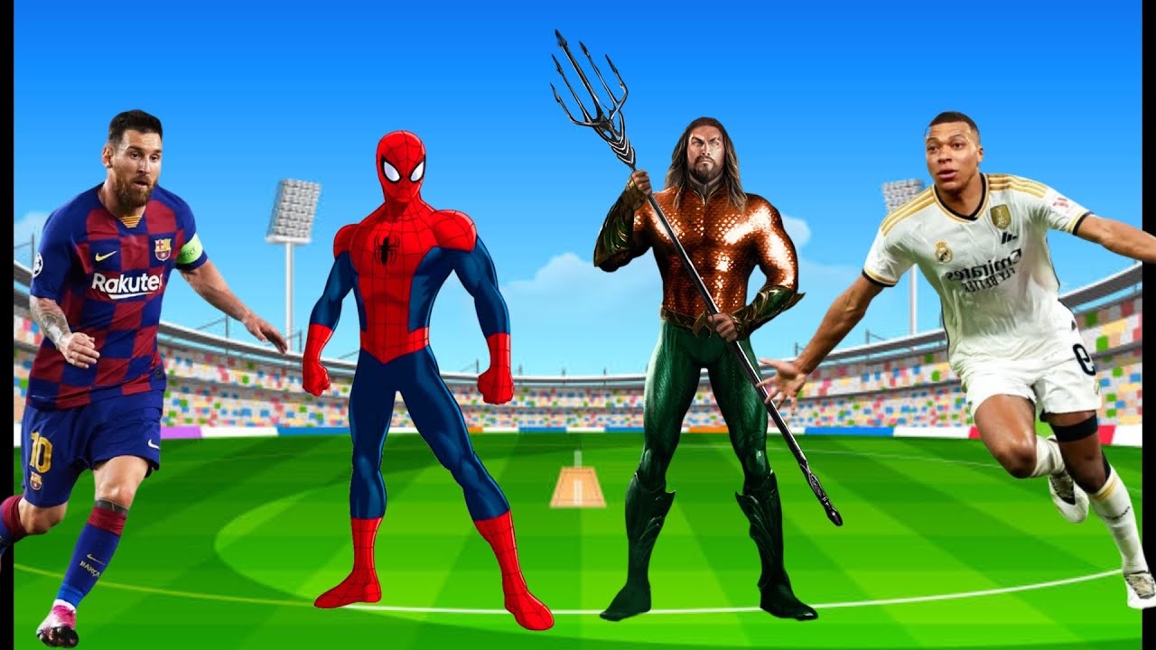 Messi🆚Spiderman🆚Thos🆚Mbappe CoffinDance songMusicChellenge battle #coffindance #battle #wrongheads
