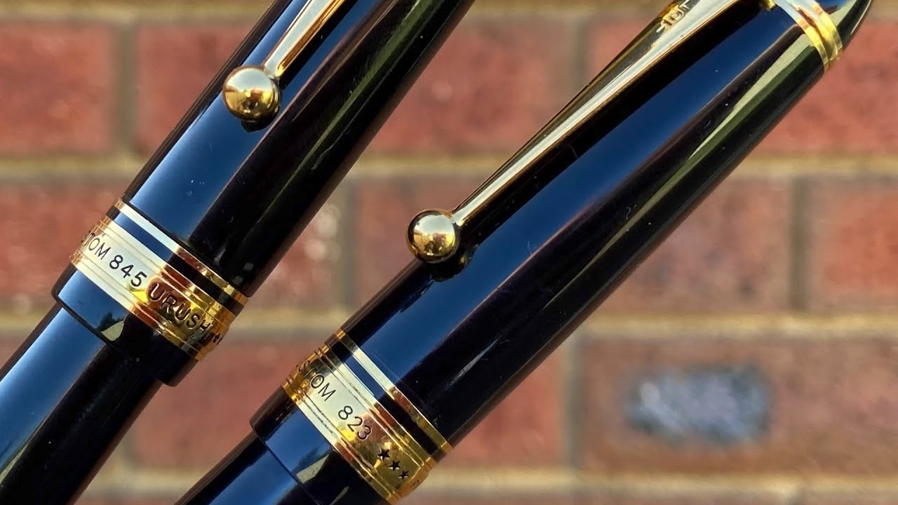 Pilot Custom 823 and Pilot Custom 845 Urushi Comparison