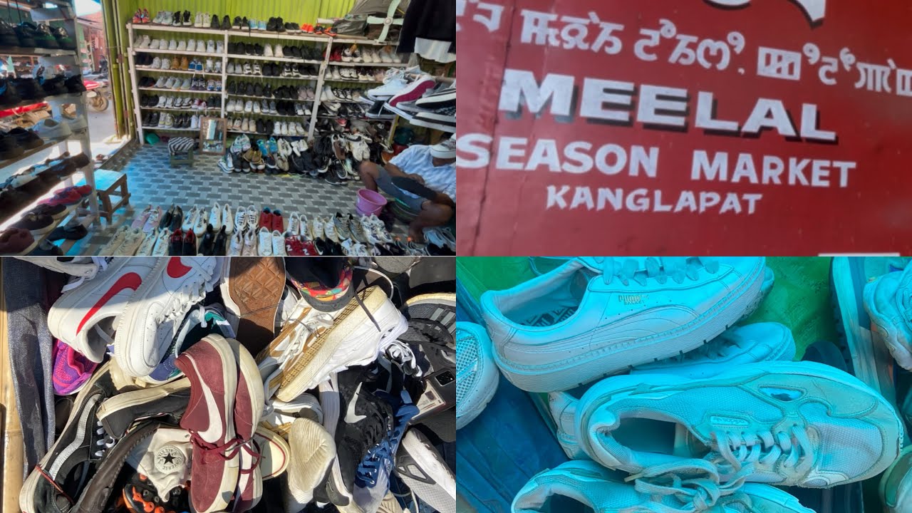 MANIPUR FAMOUS THRIFT SEASON MARKET KANGLAPAT FINDS 😍 BRANDED  SNEAKERS 
