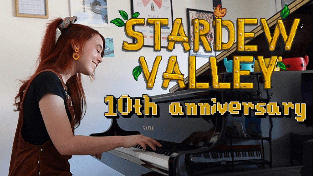 Stardew Valley Overture - Piano Version (10th anniversary special video)